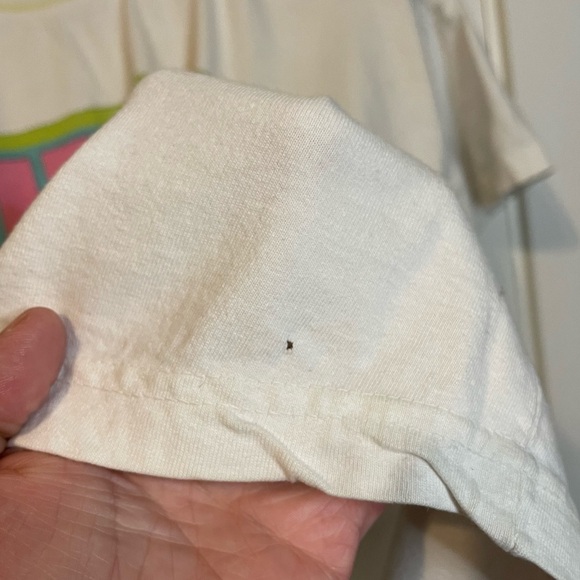 VTG Ultra Pink white graphic retro graphic oversized tee unisex sz XL (?) - Picture 6 of 12